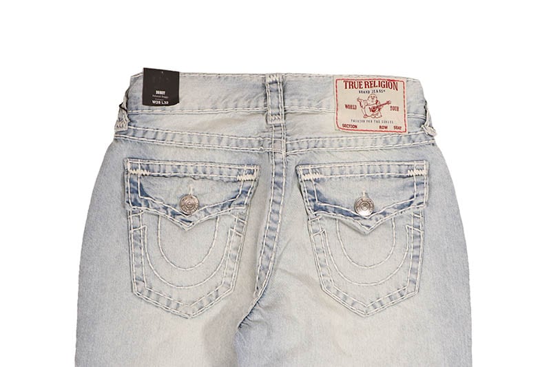 TRUE RELIGION BOBBY DISTRESSED SUPER T BAGGY JEAN 32” (109195:LT
