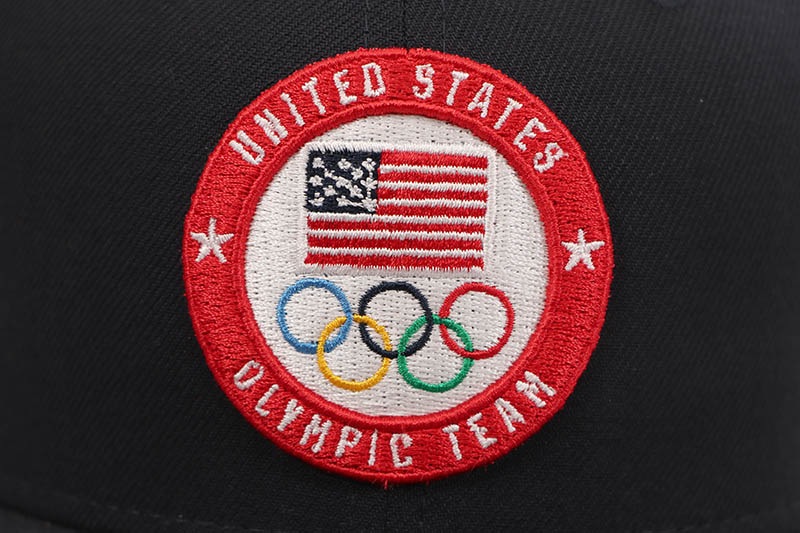 NEW ERA UNITED STATES OLYMPIC TEAM 9SEVENTY STRETCH-SNAP ADJUSTABLE HAT (NAVY) 
