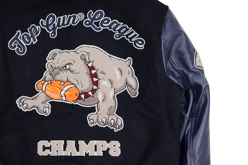 TOP GUN LEAGUE CHAMPS VARSITY JACKET (TGJ2239:NAVY)