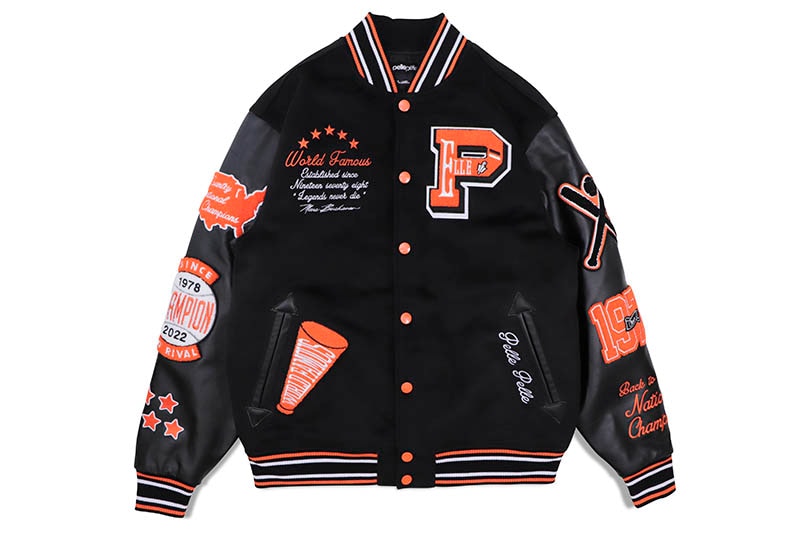 Pelle Pelle VARSITY JACKET (322-37474-BLK:BLACK)