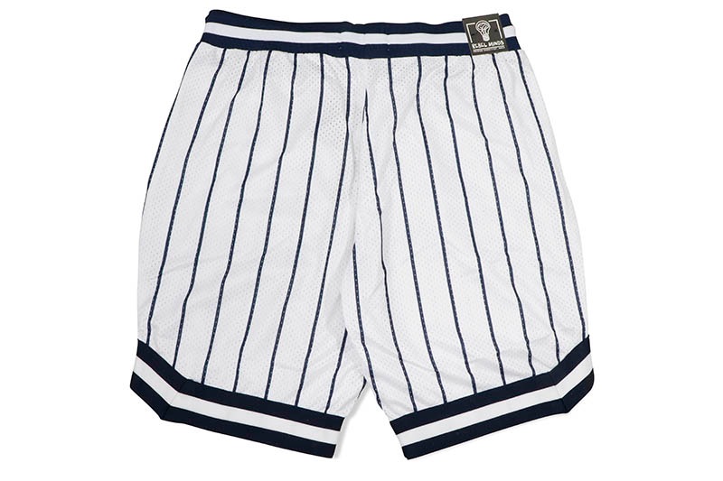 REBEL MINDS PIN STRIPE MESH SHORTS (100-932:WHITE)