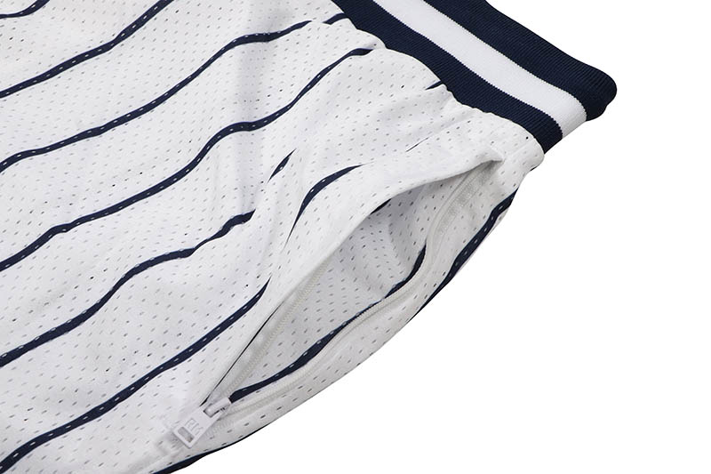 REBEL MINDS PIN STRIPE MESH SHORTS (100-932:WHITE)
