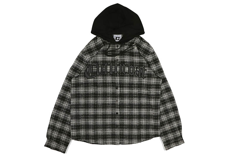 CUTTHROAT FLANNEL SHIRT (BLACK/GREY)