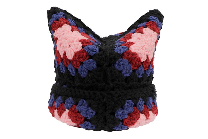 CROCHET CAT HAT (PINK)