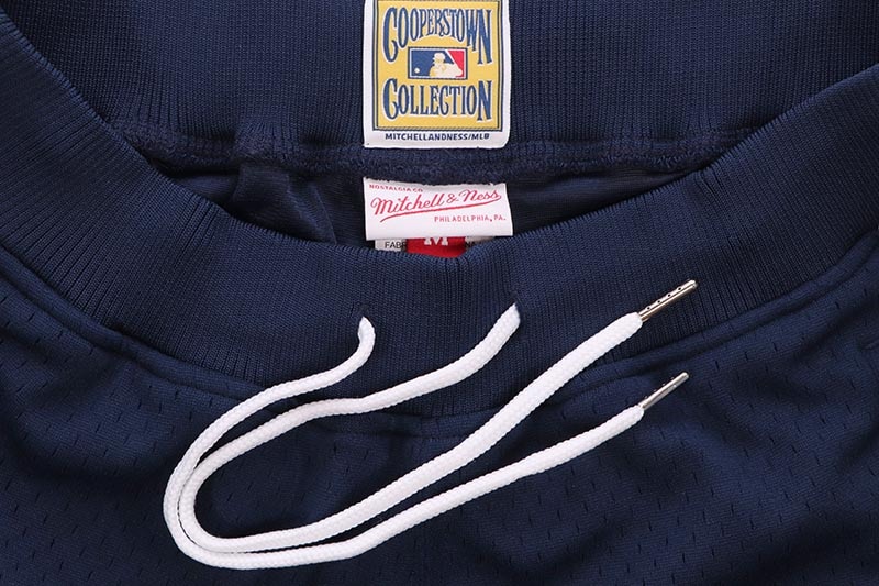 MITCHELL & NESS NEW YORK YANKEES LOGO OVER GAME DAY SHORTS (NAVY) BT10109