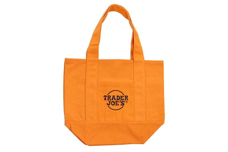 TRADER JOE'S TRICK OR TREAT CANVAS TOTE BAG (ORANGE)