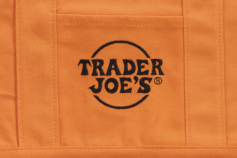 TRADER JOE'S TRICK OR TREAT CANVAS TOTE BAG (ORANGE)