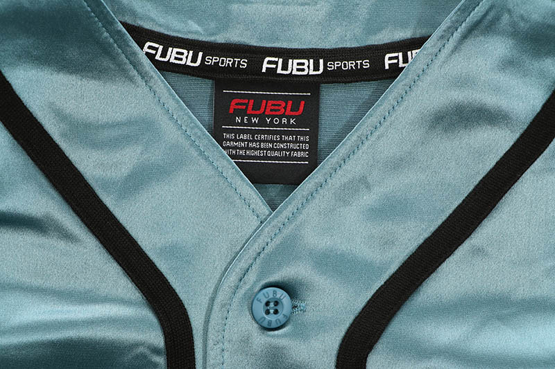 FUBU SATIN BASEBALL SHIRTS (FAM-61100:L. BLUE) | Brand,A-F,FUBU