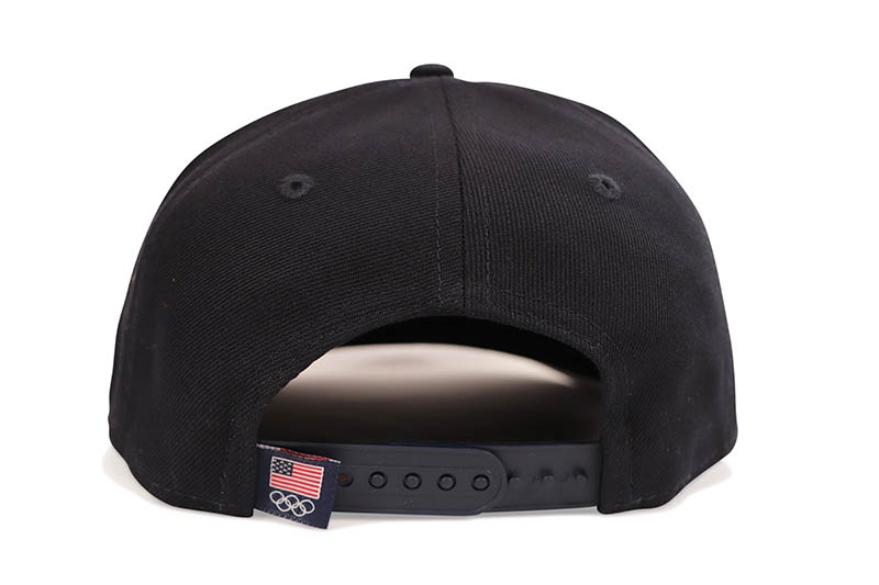 NEW ERA UNITED STATES OLYMPIC TEAM FLAG 9SEVENTY STRETCH-SNAP ADJUSTABLE HAT (NAVY) 