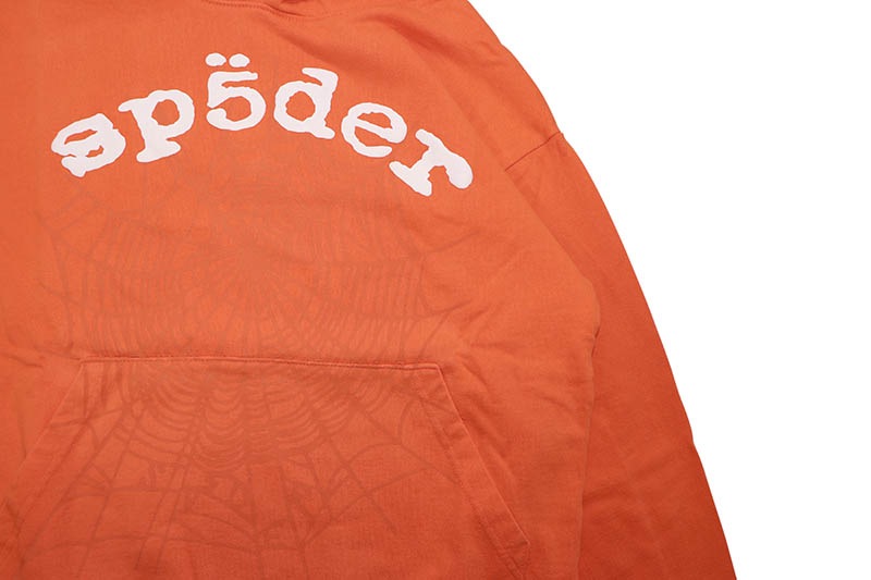 SP5DER ORANGE OG WEB HOODIE | Brand,S-Z,SP5DER | GROWAROUND
