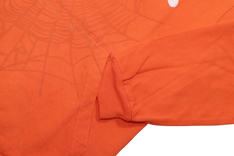 SP5DER ORANGE OG WEB HOODIE