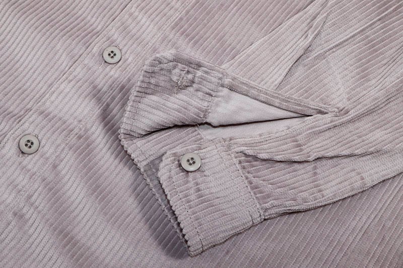 PRO CLUB HEAVYWEIGHT CORDUROY OVERSHIRT (SILVER) 21PC0202