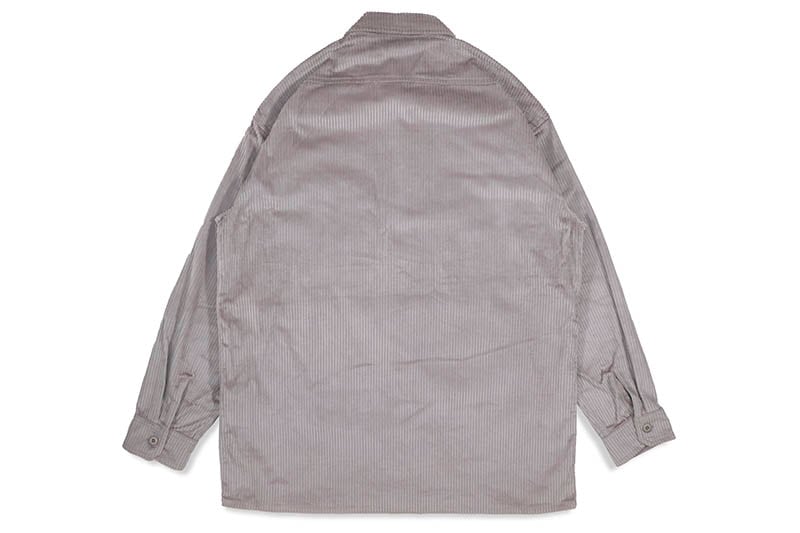 PRO CLUB HEAVYWEIGHT CORDUROY OVERSHIRT (SILVER) 21PC0202