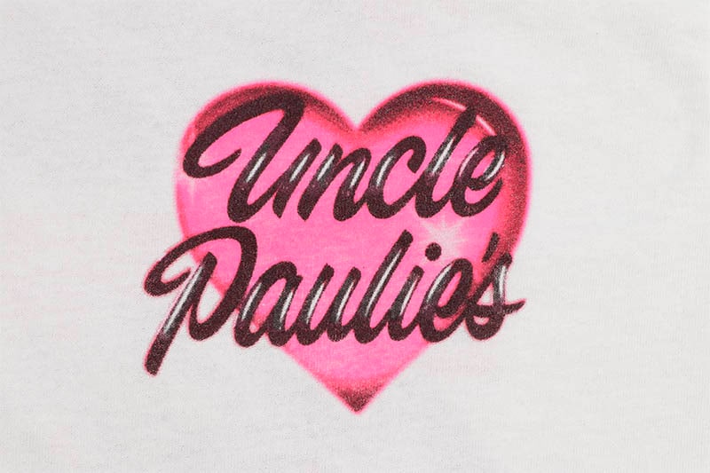 UNCLE PAULIE'S HEART LONG SLEEVE T-SHIRT (WHITE)