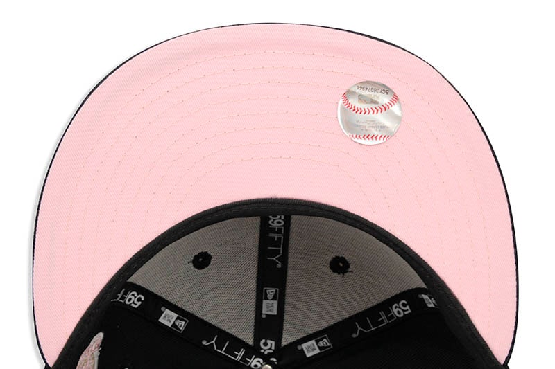 NEW ERA NEW YORK YANKEES 59FIFTY FITTED CAP (1976 WORLD SERIES SIDE PATCH/PINK UNDER VISOR/NAVY)