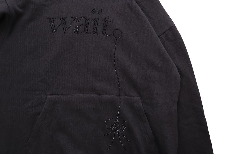 SP5DER WAIT RHINESTONE HOODIE | Brand,S-Z,SP5DER