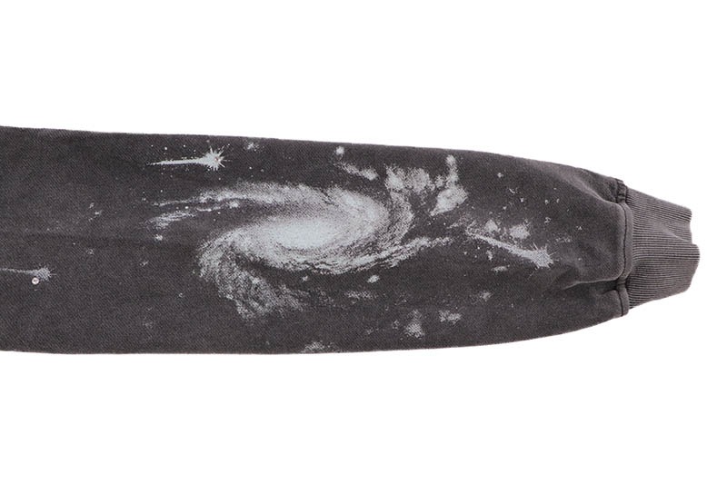 FLOOR 914 WING ZIP HOODIE (BLACK WASH)