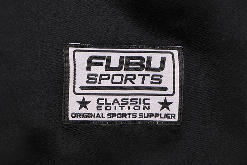FUBU SATIN BASEBALL SHIRTS (FAM-61100:BLACK)