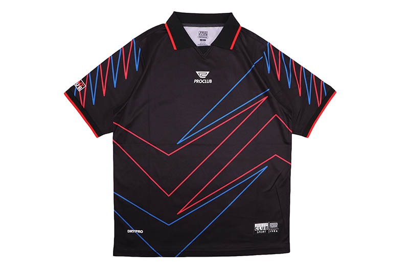 PRO CLUB DRYPRO POLO SOCCER JERSEY (BLACK) 63PC0202