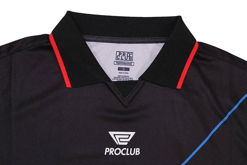 PRO CLUB DRYPRO POLO SOCCER JERSEY (BLACK) 63PC0202