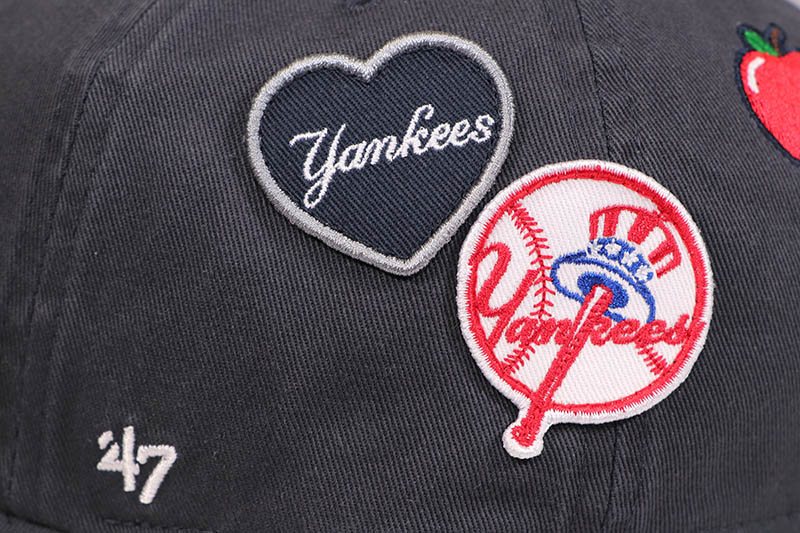 '47 NEW YORK YANKEES BADGES CLEAN UP CAP (VINTAGE NAVY) 15173698