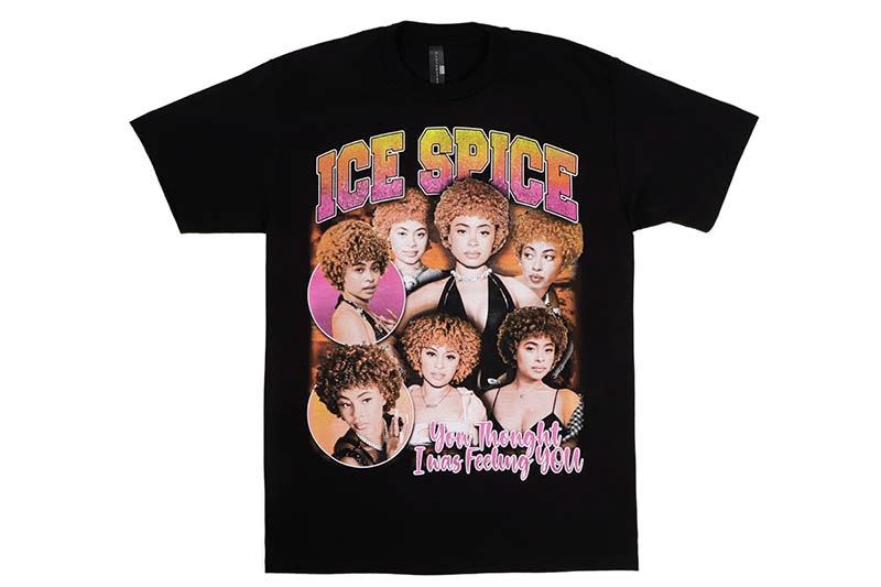 ICE SPICE YOU THOUGHT I WAS FEELING YOU GRAPHIC T-SHIRT (BLACK)