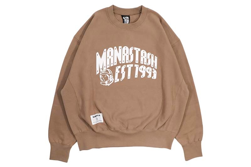 MANASTASH X BBC ARCH LOGO SWEATSHIRT (792-4232007-050:BROWN) BBCJP245K001