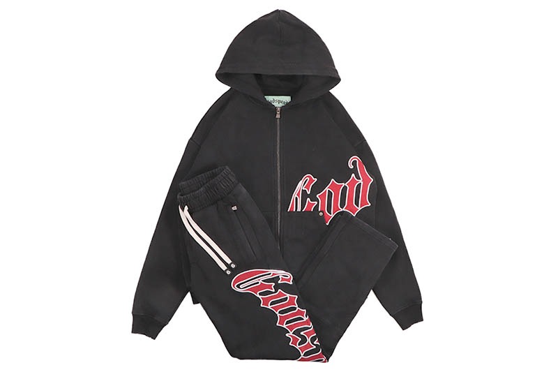 GODSPEED OG LOGO SWEATSUIT V2 (BLACK/RED)
