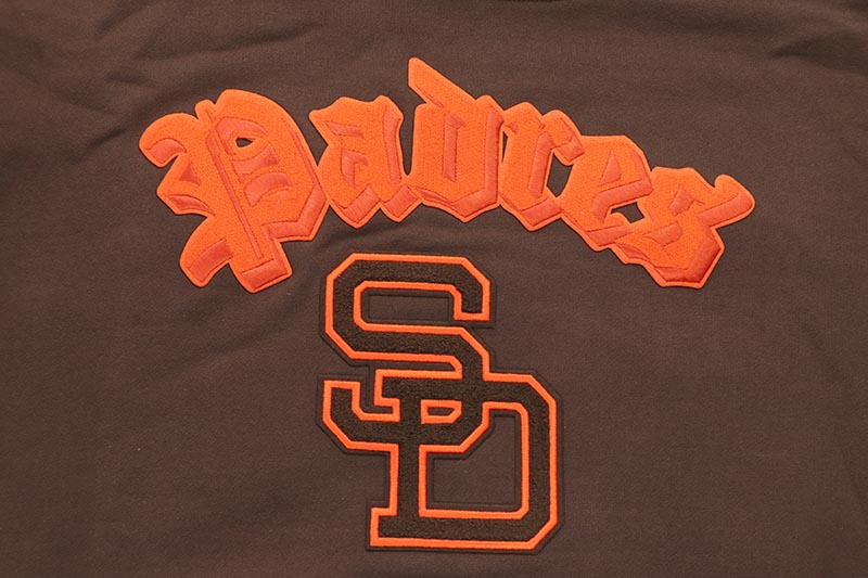 PRO STANDARD SAN DIEGO PADRES BEST DROP SHOULDER PO HOODIE (LSP5315216-BRN:BROWN)