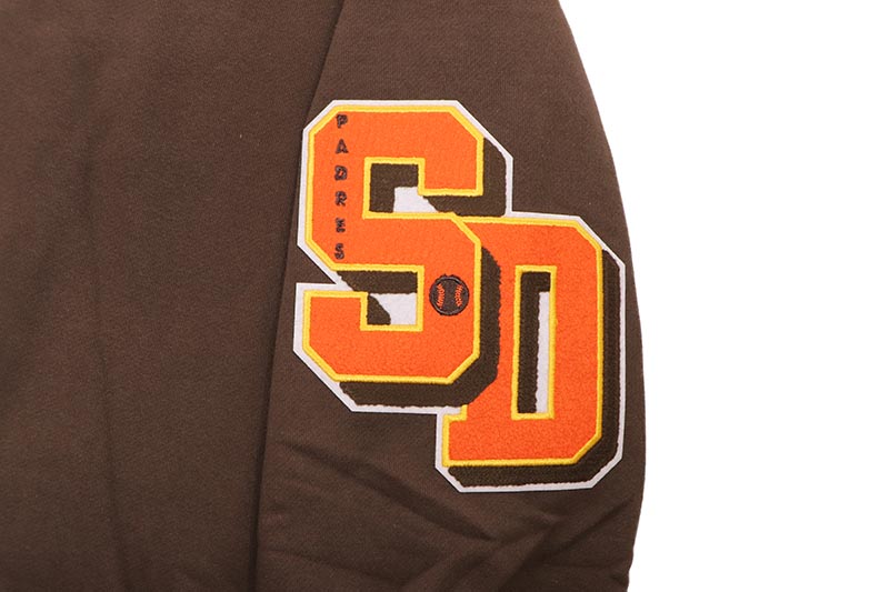 PRO STANDARD SAN DIEGO PADRES BEST DROP SHOULDER PO HOODIE (LSP5315216-BRN:BROWN)