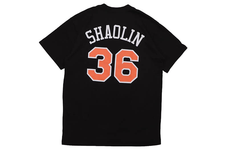 MITCHELL & NESS NEW YORK KNICKS X WU-TANG BLACK WU YORK T-SHIRT SS22355