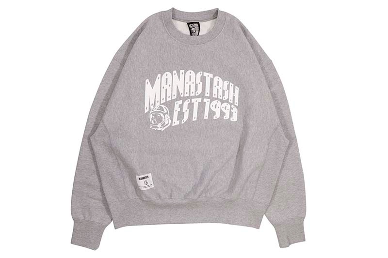 MANASTASH X BBC ARCH LOGO SWEATSHIRT (792-4232007-020:GRAY) BBCJP245K001