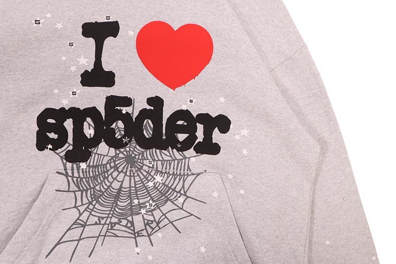 SP5DER SOUVENIR HOODIE (HEATHER GREY) | Brand,S-Z,SP5DER