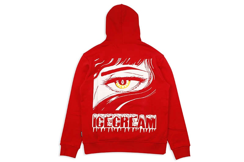 ICECREAM ARCH HOODIE (401-8302:TANGO RED)