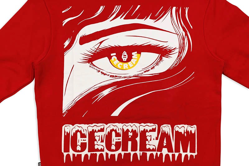 ICECREAM ARCH HOODIE (401-8302:TANGO RED)