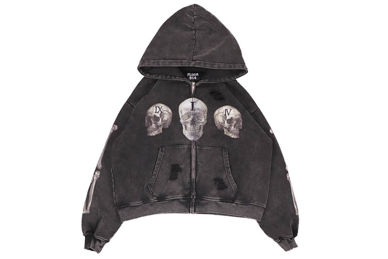 FLOOR 914 SKULL SET (BLACK WASH)