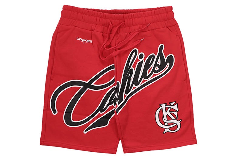 COOKIES INTERMURAL FLEECE SHORTS (RED) CM262BKS02