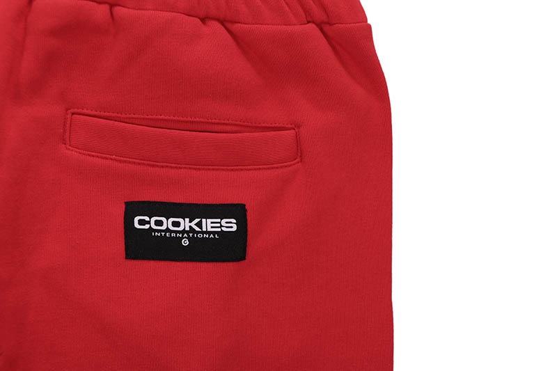 COOKIES INTERMURAL FLEECE SHORTS (RED) CM262BKS02