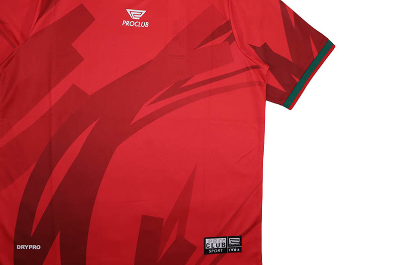 PRO CLUB DRYPRO V-NECK SOCCER JERSEY (RED) 63PC0201