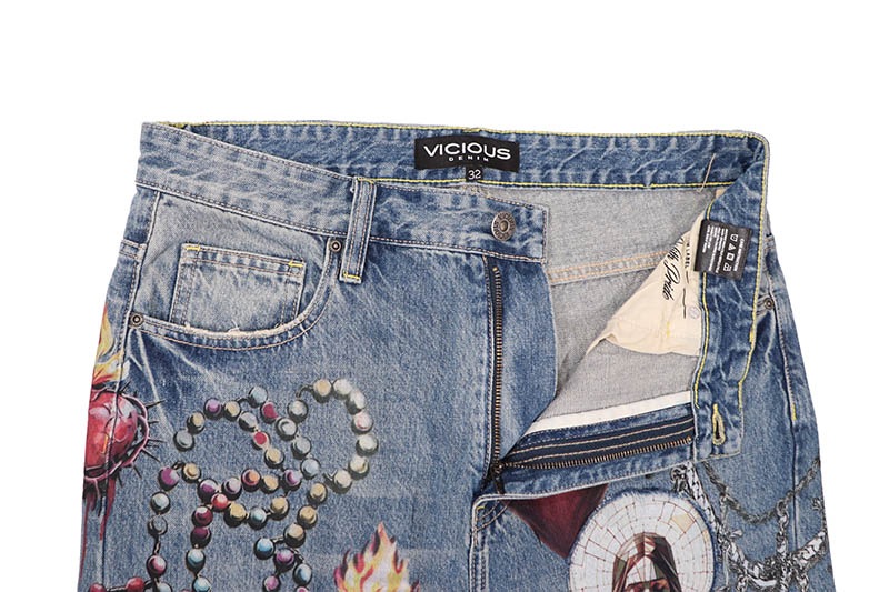 VICIOUS GOODNESS DENIM SHORTS (VC1206:INDIGO BLUE)
