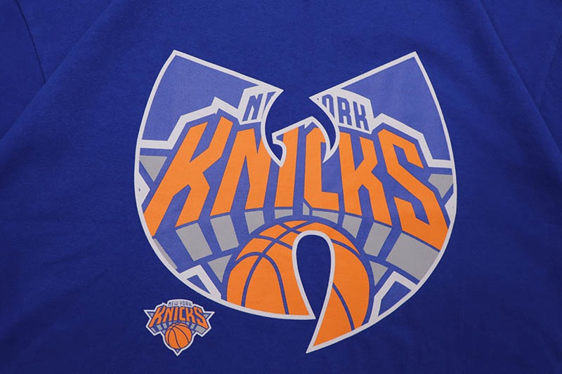 MITCHELL & NESS NEW YORK KNICKS X WU-TANG BLUE T-SHIRT SS22375