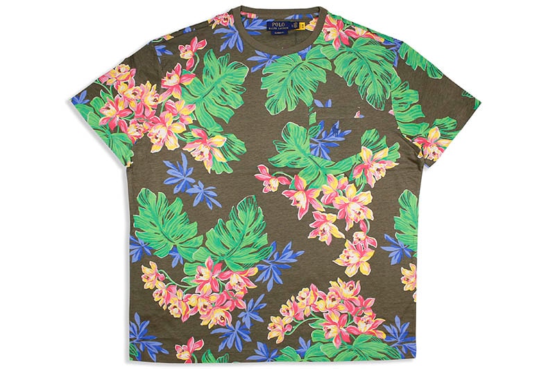 POLO RALPH LAUREN CLASSIC FIT FLORAL T-SHIRT (710795248001:SURPLUS TROPICAL)