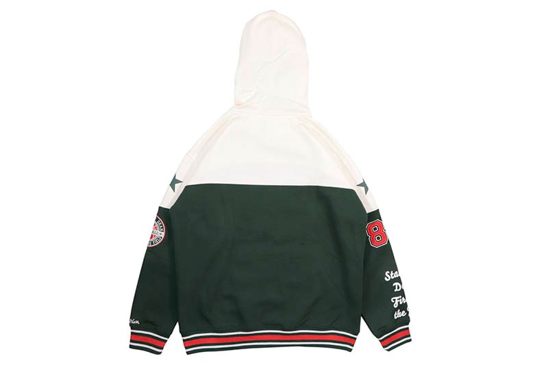 STALL AND DEAN FAST AS A SHARK HOODIE (SND1325:DARK GREEN)