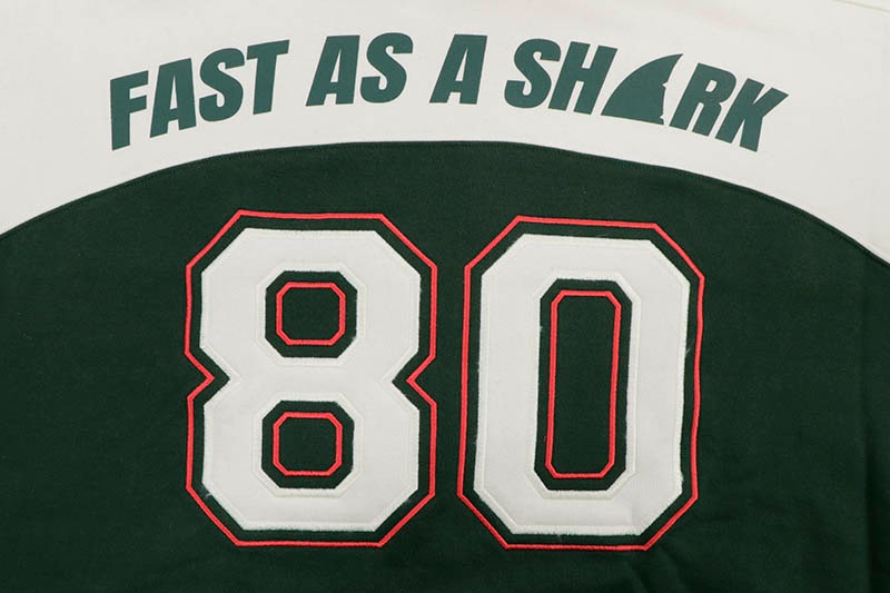 STALL AND DEAN FAST AS A SHARK HOODIE (SND1325:DARK GREEN)