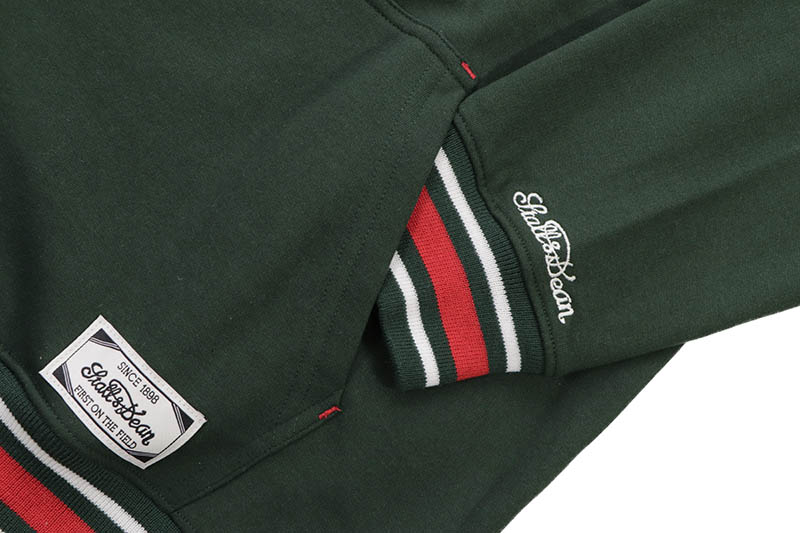 STALL AND DEAN FAST AS A SHARK HOODIE (SND1325:DARK GREEN)