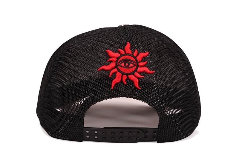 GODSPEED GS NEO TRUCKER HAT (BLACK/YELLOW/RED)