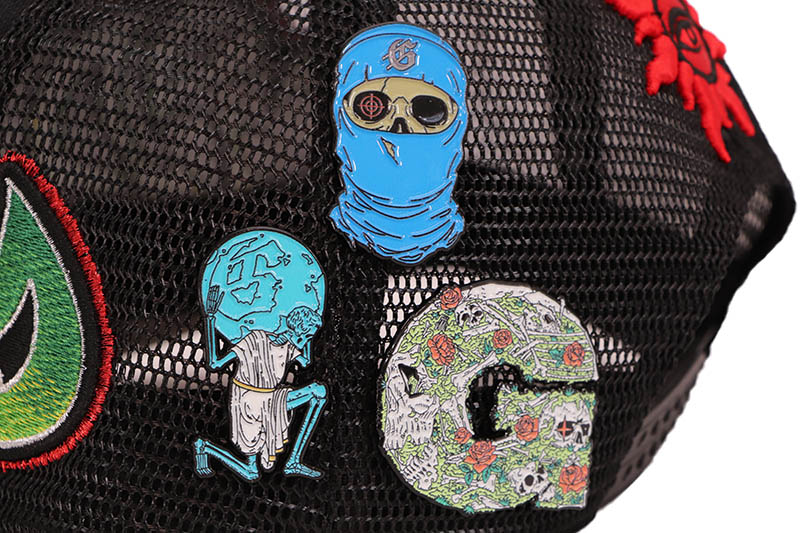 GODSPEED GS NEO TRUCKER HAT (BLACK/YELLOW/RED)