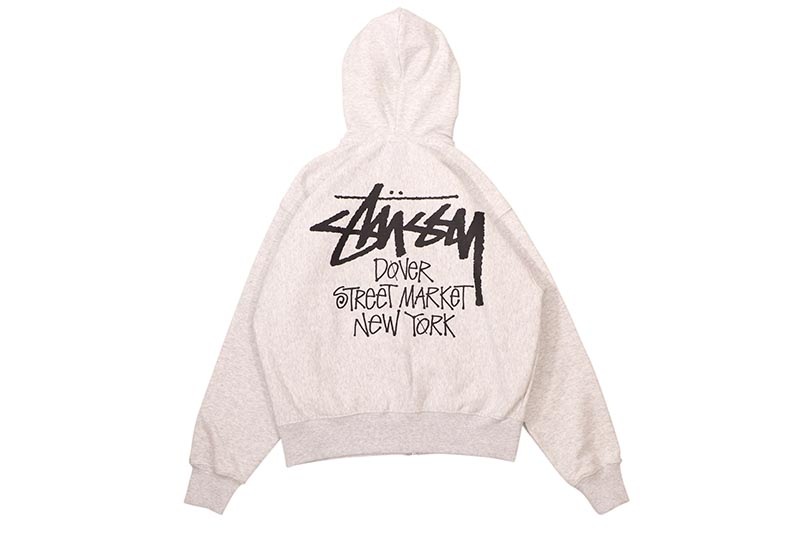 STUSSY STOCK DSM NEW YORK ZIP HOOD (ASH HEATHER) | Brand,S-Z