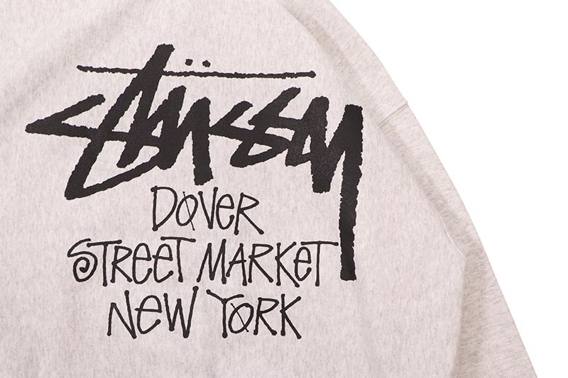 STUSSY STOCK DSM NEW YORK ZIP HOOD (ASH HEATHER) | Brand,S-Z