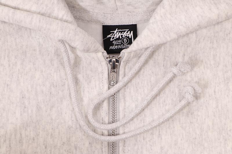 STUSSY STOCK DSM NEW YORK ZIP HOOD (ASH HEATHER) | Brand,S-Z